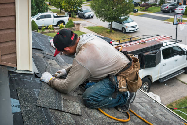 Professional Flat Roof Repair technician working in Boscobel, WI